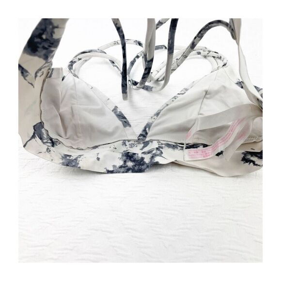 BUY 1 GET 1 FREE Victorias Secret snap bralette clouds tie dye white black trian - Picture 2 of 6